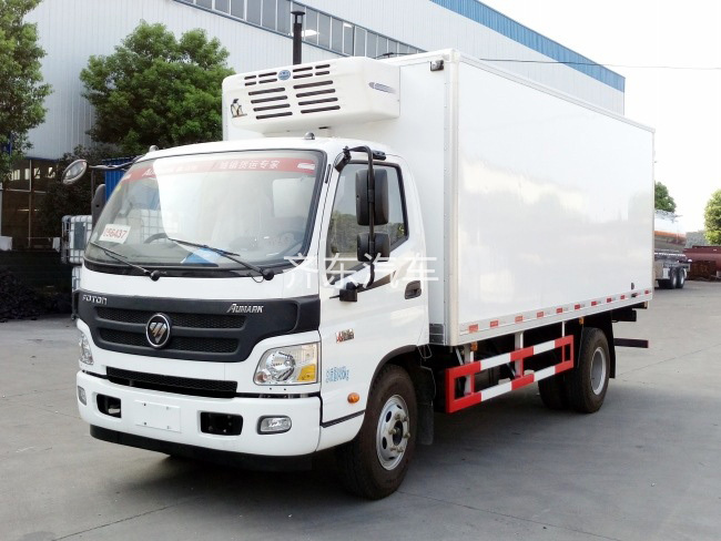 (厢长6米)福田欧马可单排冷藏车