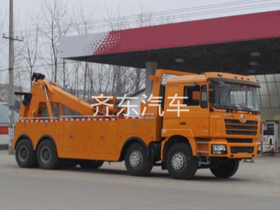 陕汽德龙前四后八托吊联体型清障车