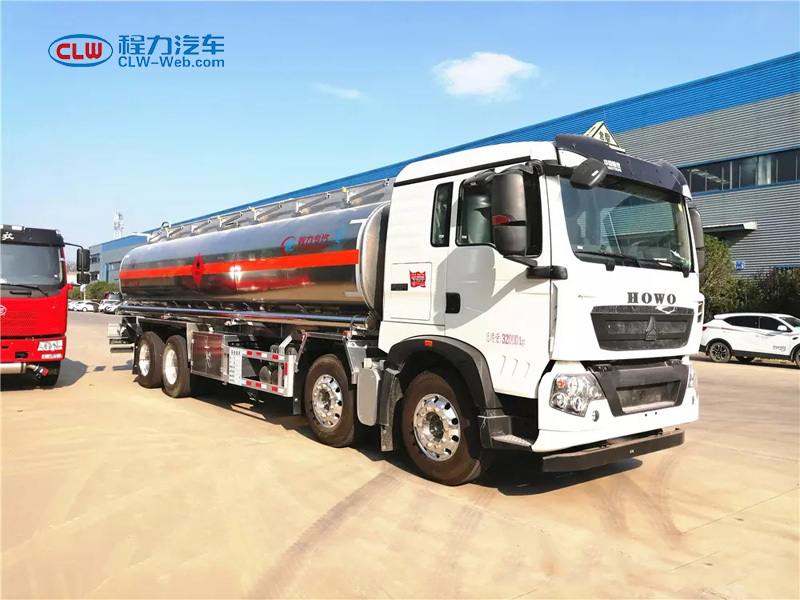 重汽HOWO 8X4 30立方鋁合金油罐車