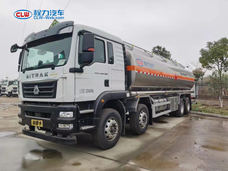 重汽SITRAK 8X4 30立方铝合金油罐车