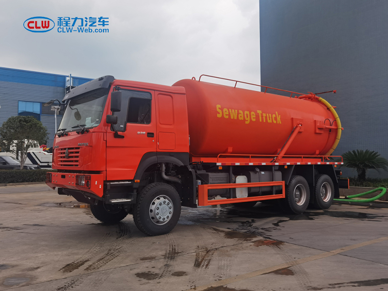 重汽SINOTRUCK 20噸6X4后八輪吸污車出口版