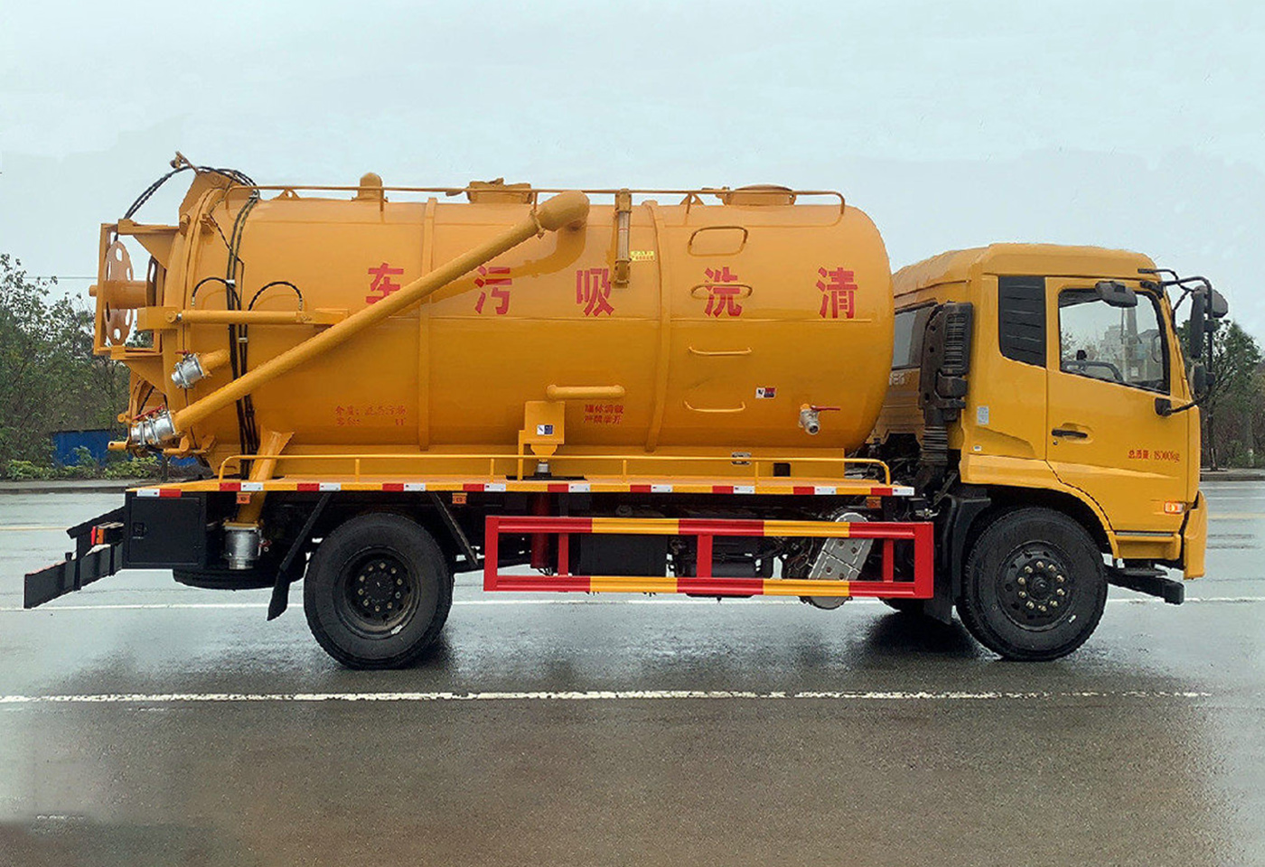 东风天锦15方清洗吸污车