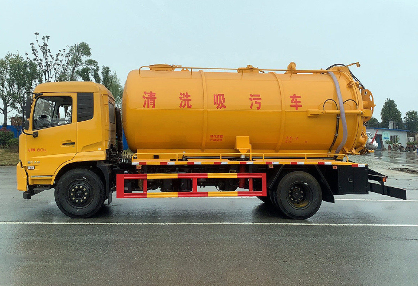 东风天锦15方清洗吸污车