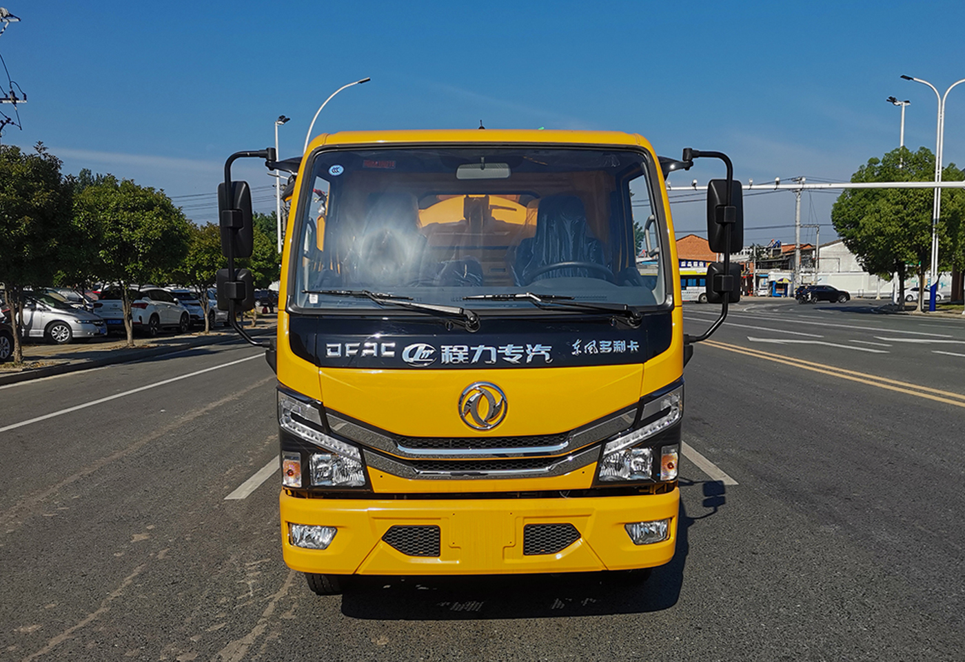 东风6方蓝牌清洗吸污车