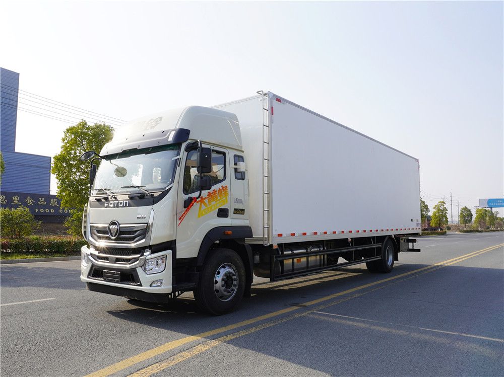 (国六)福田奥铃大黄蜂(高顶双卧)(9.6米)冷藏车