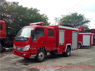 2.5吨福田双排水罐消防车
