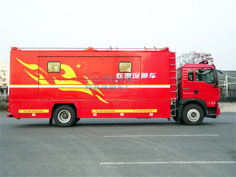 重汽汕德卡餐车200人