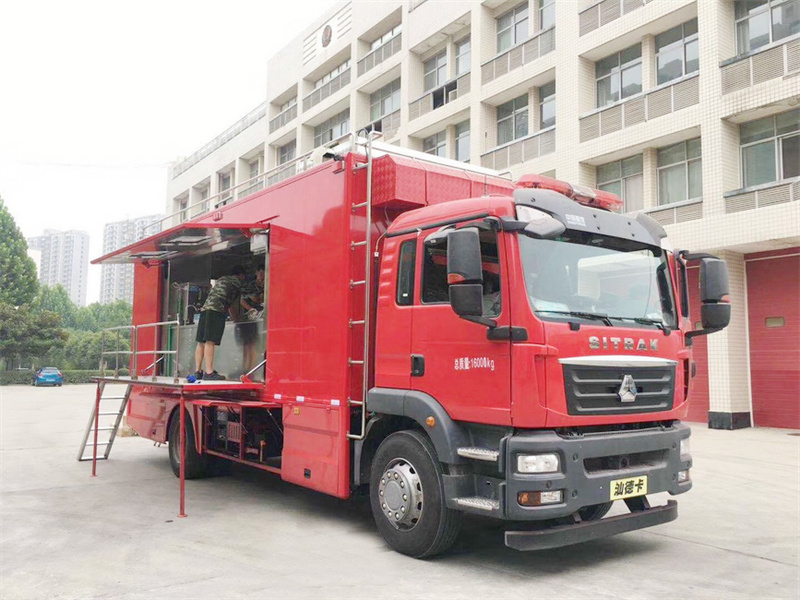 重汽汕德卡餐车200人