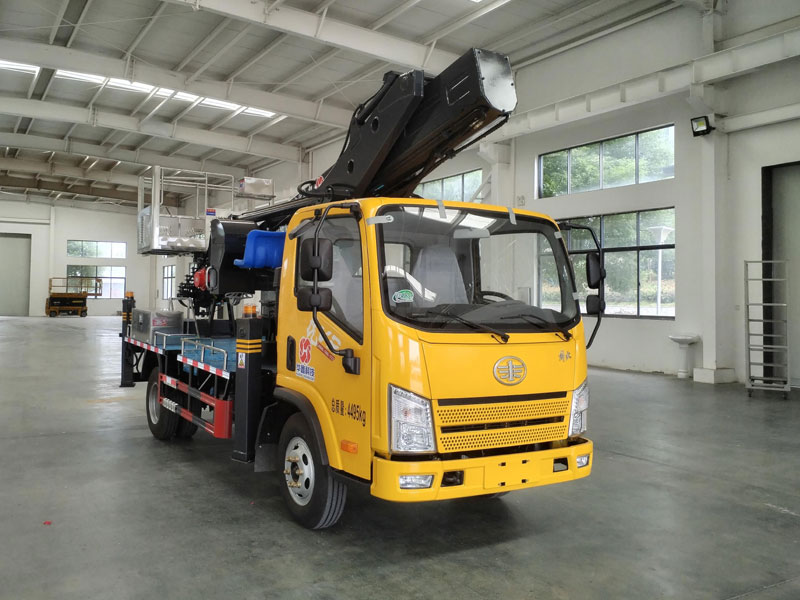 国六解放蓝牌31米直臂伸缩式高空作业车-CL5041JGKAJB
