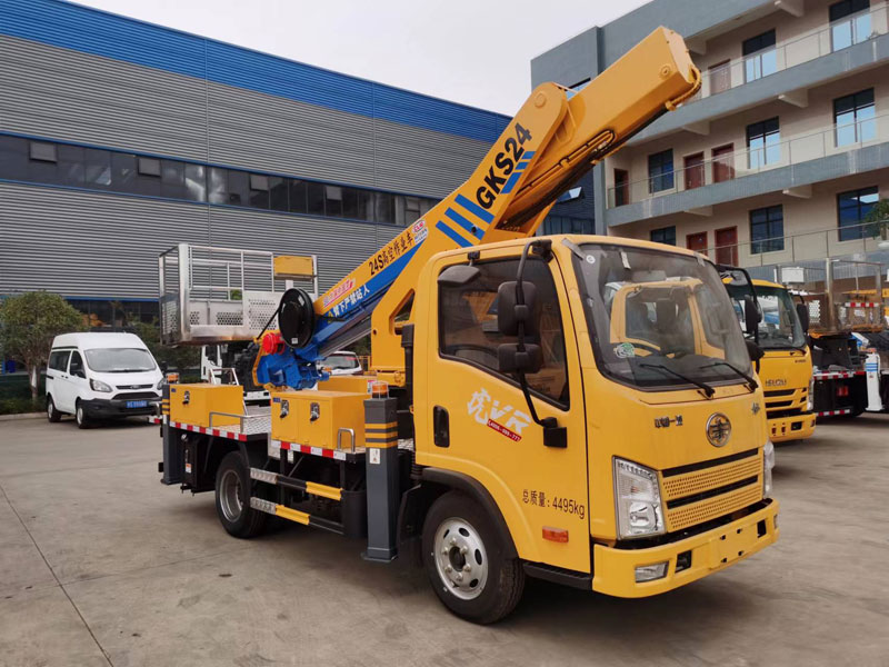 国六解放蓝牌24米/25米/27米直臂伸缩式高空作业车-CL5043JGKA6DS