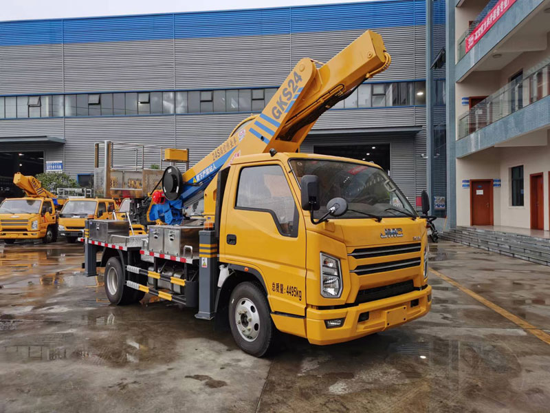 国六江铃蓝牌24米直臂伸缩式高空作业车-CL5042JGKA6DS