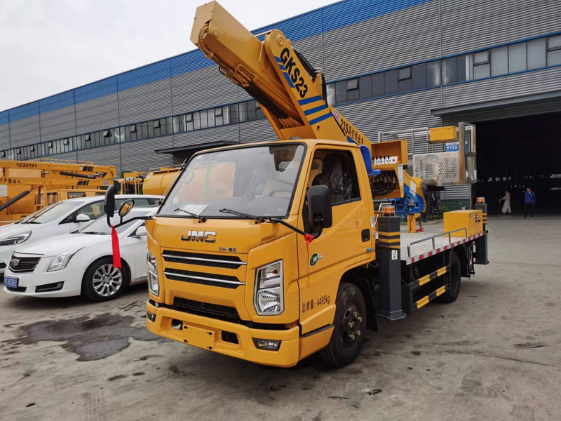 国六江铃蓝牌23米直臂伸缩式高空作业车-CL5047JGKA6DS