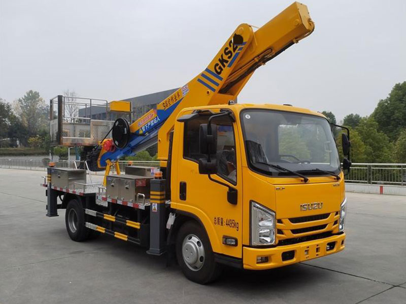 国六五十铃蓝牌23米直臂伸缩式高空作业车-CL5040JGK6AJB