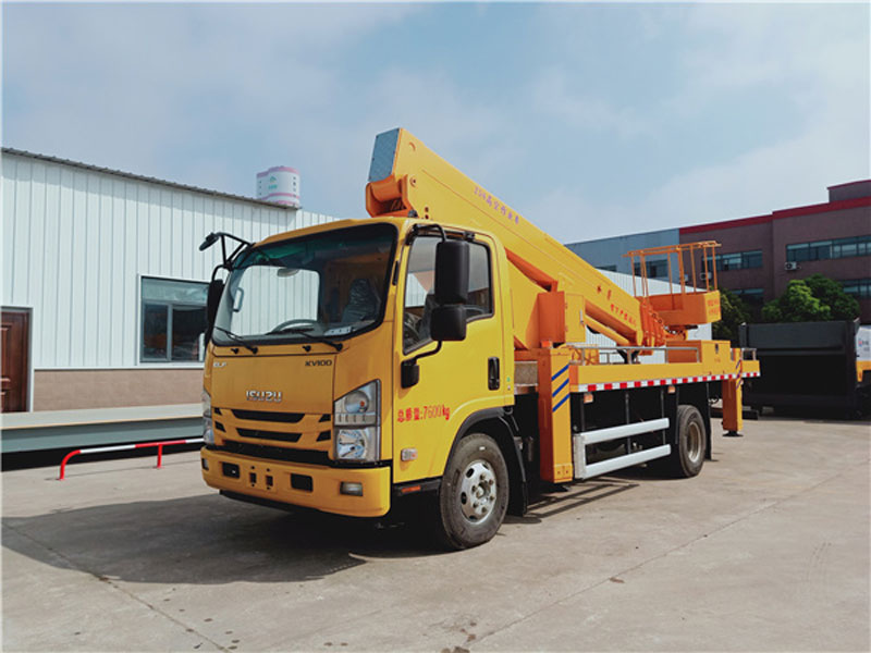 国六江西五十铃黄牌22米直臂伸缩式高空作业车-CL5063JGK6DS