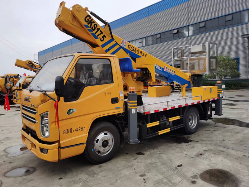 国六江铃顺达蓝牌 17.5 米直臂伸缩式高空作业车-CL5046JGK6DS