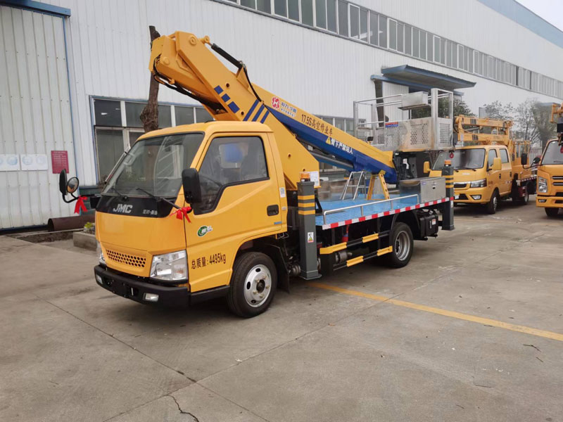 国六江铃顺威蓝牌17.5米直臂伸缩式高空作业车-CL5042JGKA6DS