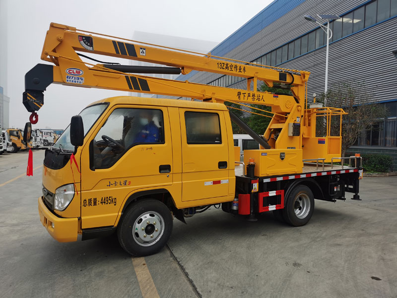 国六福田13米高空作业车-CLW5040JGK6HX