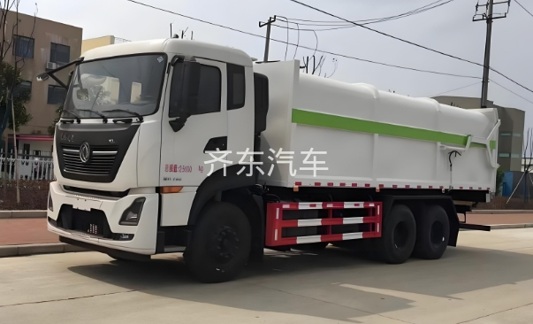 东风天龙后双桥22方对接垃圾车