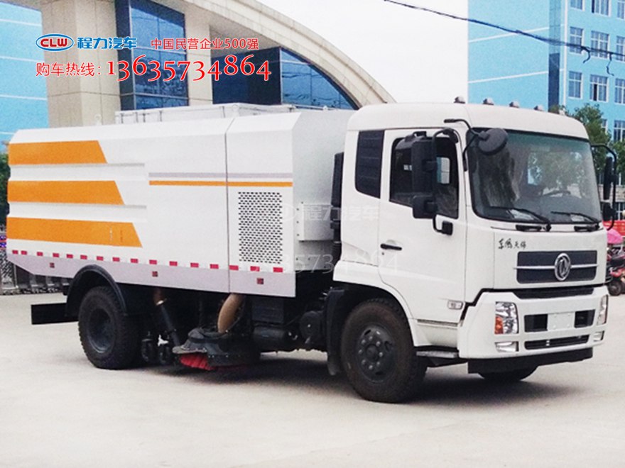 东风天锦干扫车 程力威牌CLW5162TSLD5型扫路车