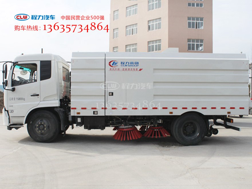天锦扫路车 程力威牌CLW5168TSLD5型扫路车