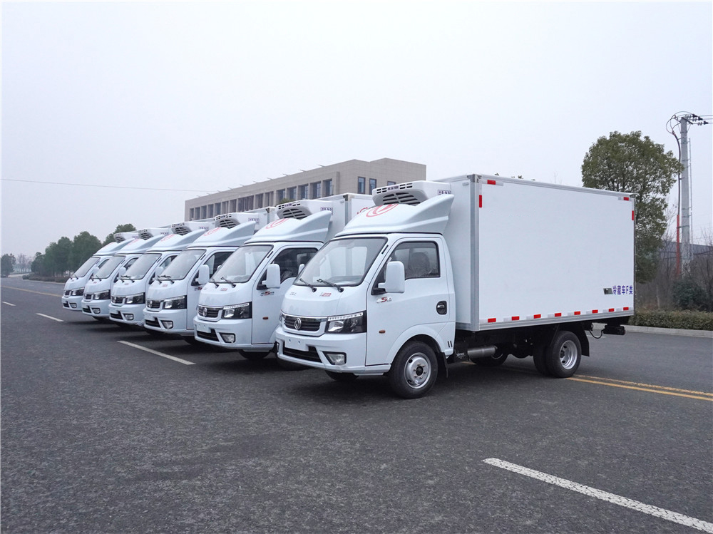 (国六)东风途逸批量发车(3.5米)冷藏车