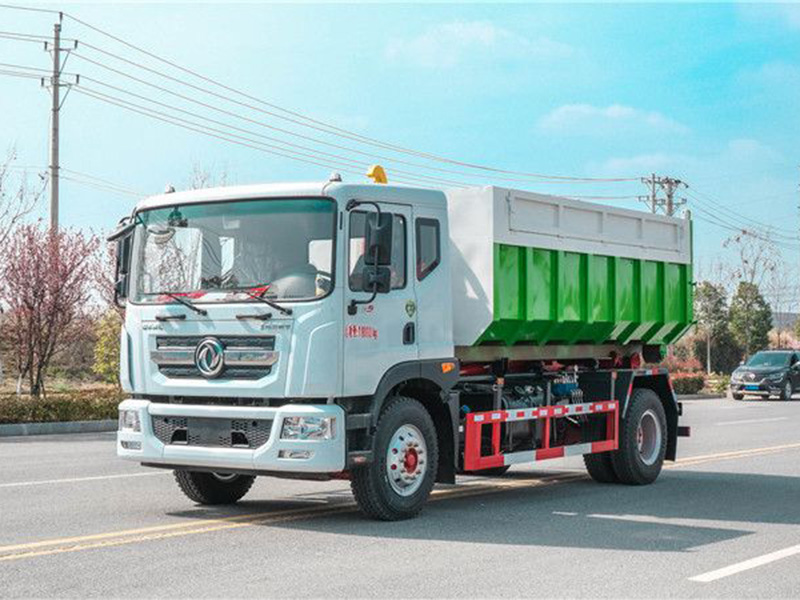 国六东风D9  15吨套臂垃圾车