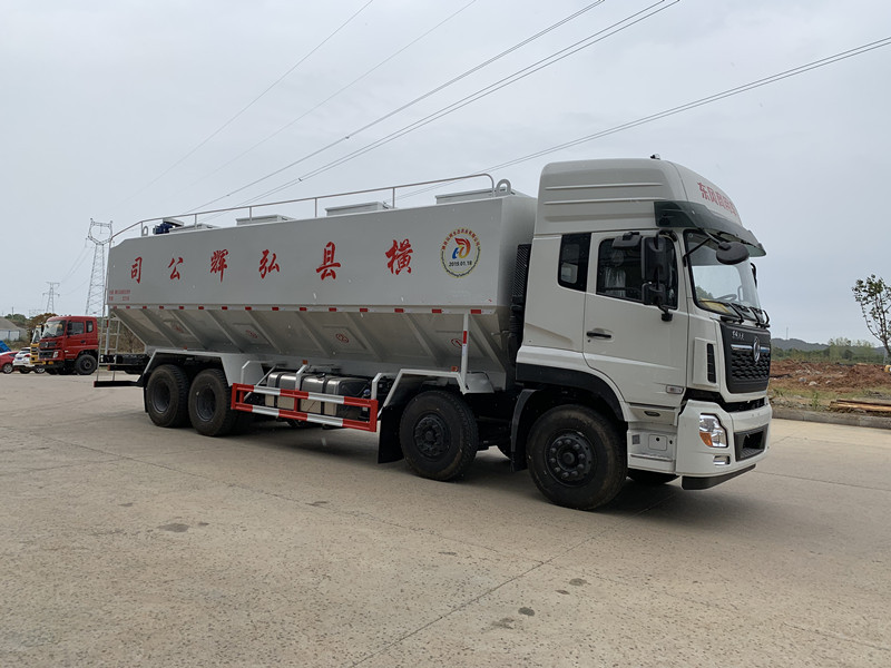 40方東風(fēng)天龍前四后八散裝飼料車